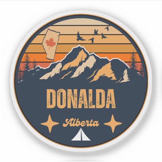 Donalda, Alberta Aufkleber (Vorderseite)