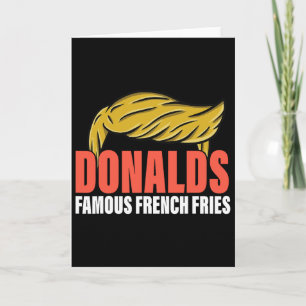 Donalds Berühmte Pommes Frites Macht Pommes Frites Karte
