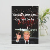 Donalds koreanische Feuerwerke: Glücklich 4. Juli Karte (Stehend Vorderseite)