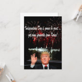 Donalds koreanische Feuerwerke: Glücklich 4. Juli Karte (Vorderseite/Rückseite Beispiel)