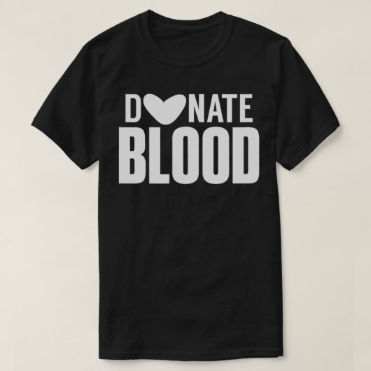 Donate blood Plasma Donor Donation Transfusion T-Shirt (Design vorne)