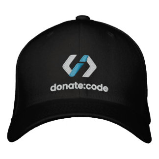 donate:Code bestickte Logo-Baseball-Cap Bestickte Baseballkappe