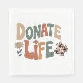 Donate Life BOHO Awareness Serviette (Vorderseite)