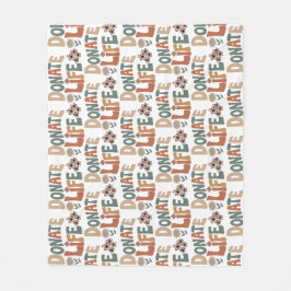 Donate Life BOHO Fleecedecke