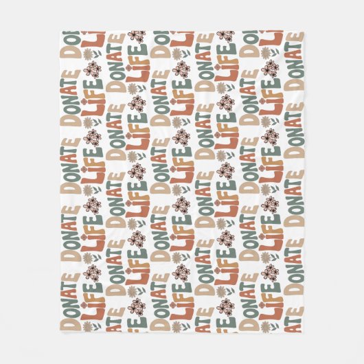 Donate Life BOHO Fleecedecke (Vorderseite)