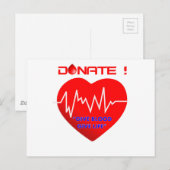 DONATE POSTKARTE (Vorne/Hinten)