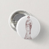 Donatellos Sankt Georg - Renaissance-Skulptur Button (Vorne & Hinten)