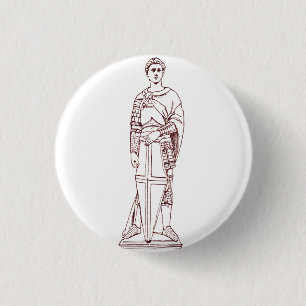 Donatellos Sankt Georg - Renaissance-Skulptur Button