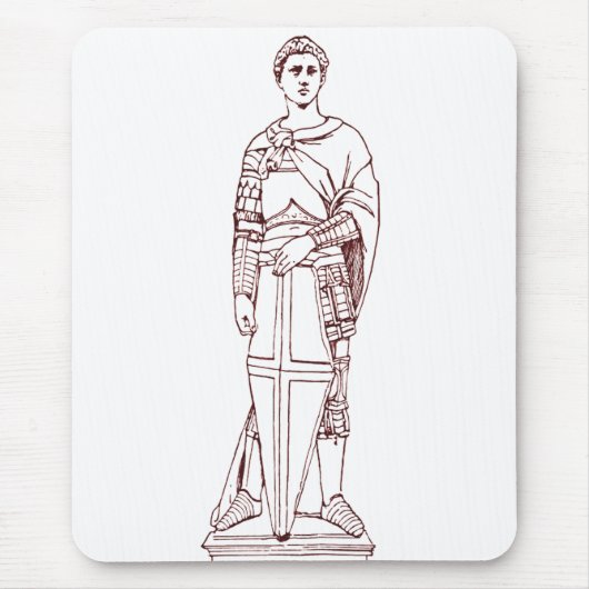 Donatellos Sankt Georg - Renaissance-Skulptur Mousepad (Vorne)