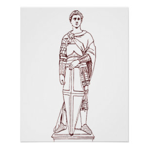 Donatellos Sankt Georg - Renaissance-Skulptur Poster