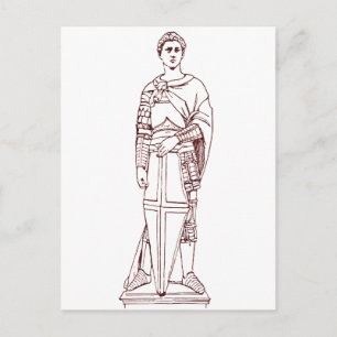 Donatellos Sankt Georg - Renaissance-Skulptur Postkarte