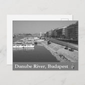 Donau, Budapest, Ungarn Postkarte (Vorne/Hinten)