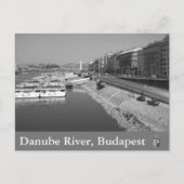 Donau, Budapest, Ungarn Postkarte (Vorderseite)