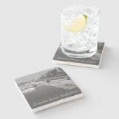 Donau, Budapest, Ungarn Steinuntersetzer (Seitenansicht)