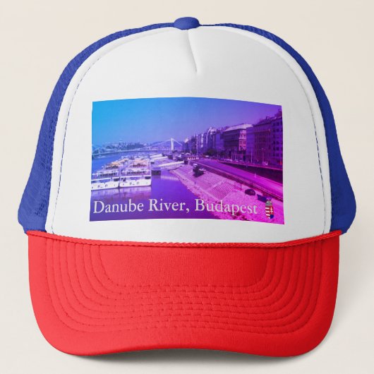 Donau, Budapest, Ungarn Truckerkappe (Vorderseite)
