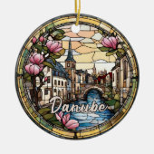 Donau Deutschland Keramik Ornament (Vorne)