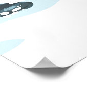 Donau-europäisches Flussreiseplakat Poster (Ecke)