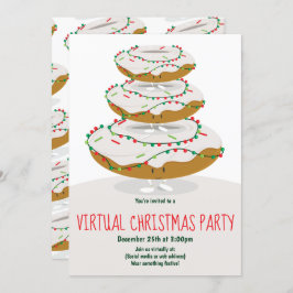 Donau Lights White Virtual Christmas Party Einladung