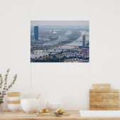 Donau und neue Donau Poster (Küche)