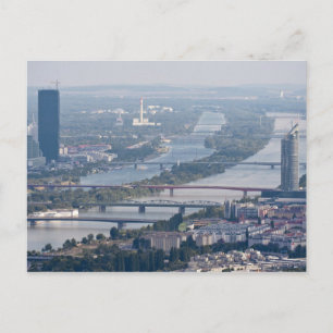 Donau und neue Donau Postkarte