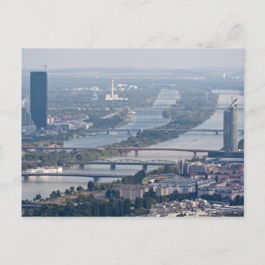 Donau und neue Donau Postkarte (Vorderseite)