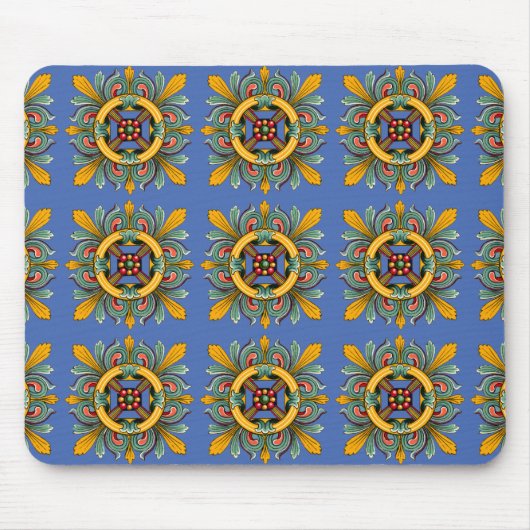 Donau-Viktorianische Fliesengestaltung Mousepad (Vorne)