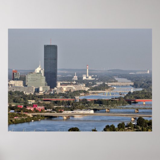Donaucity, Wien Österreich Poster (Vorne)