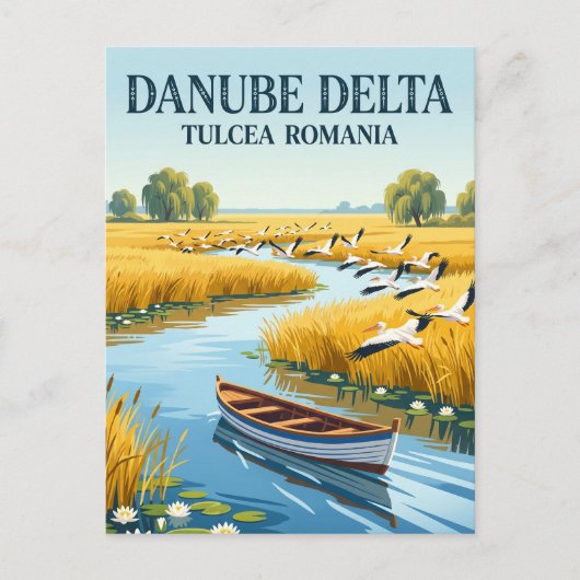 Donaudelta Rumänien Postkarte (Vorderseite)