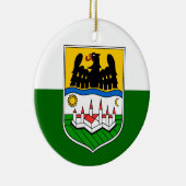 Donauschwaben-Flag Keramik Ornament (Rechts)