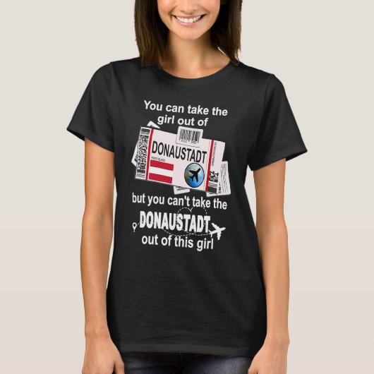 Donaustadt Boarding Pass Donaustadt Girl Donaust T-Shirt (Vorderseite)