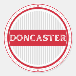 Doncaster City Pride Emblem – Englische Identität Runder Aufkleber