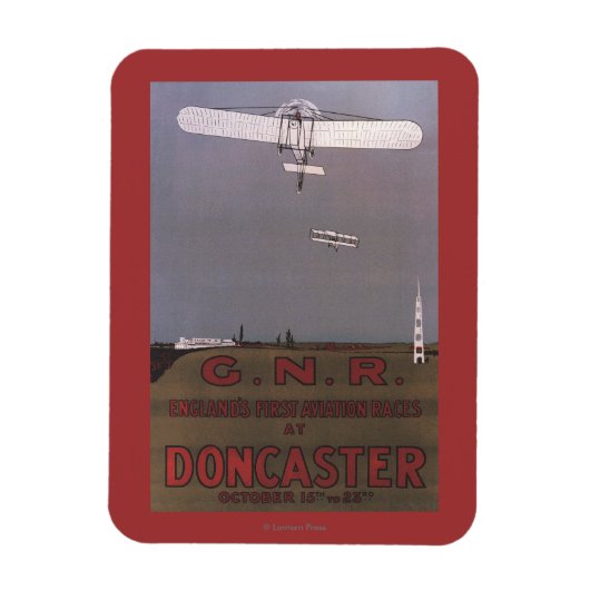 Doncaster, England - Erste Flugrennen Magnet (Vertikal)