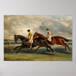Doncaster St. Leger 1840 Vintages Pferderennen Poster