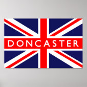Doncaster UK Flag Poster (Vorne)