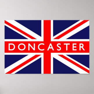 Doncaster UK Flag Poster