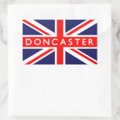 Doncaster UK-Flagge Rechteckiger Aufkleber (Tasche)