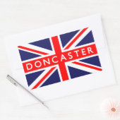 Doncaster UK-Flagge Rechteckiger Aufkleber (Umschlag)