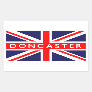 Doncaster UK-Flagge Rechteckiger Aufkleber