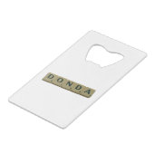 Donda Letter Tiles Geldbeutel Flaschenöffner (Rückseite Schrägansicht)