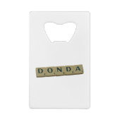 Donda Letter Tiles Geldbeutel Flaschenöffner (Rückseite)