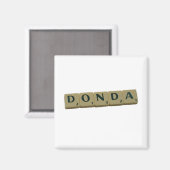 Donda Letter Tiles Magnet (Vorderseite/Rückseite)