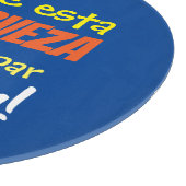 Donde esta la cerveza para el mandilón lange Schür Schneidebrett (Ecke)