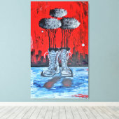 Donde La Huella Quedó Marcada Leinwanddruck (Insitu (Holzboden))