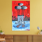 Donde La Huella Quedó Marcada Leinwanddruck (Insitu (Wohnzimmer))