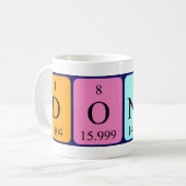 Dondre Periodenname Tasse (Vorderseite Links)