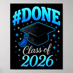 #done Abschlussklasse 2026 - Abitur Coquette Poster