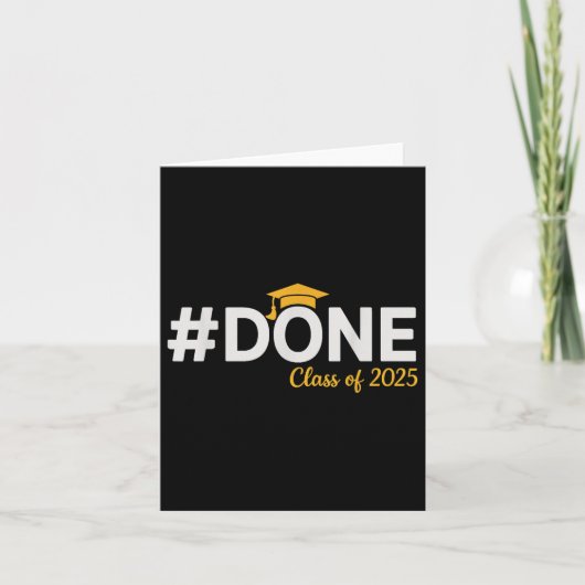 #done Cl of 2025 - Abschluss So Done 2025 Karte (Vorderseite)