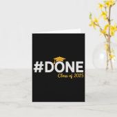 #done Cl of 2025 - Abschluss So Done 2025 Karte (Gelbe Blume)