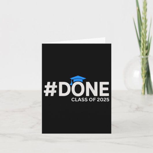 #done Cl of 2025 - Abschluss So Done 2025 Karte (Vorderseite)