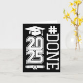 #done Cl of 2025 - Abschluss So Done 2025 Karte (Gelbe Blume)